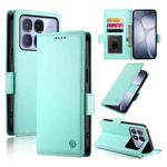 For Redmi K70 Ultra Side Buckle Magnetic Frosted Leather Phone Case(Mint Green)