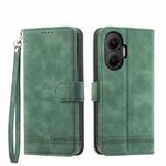 For Redmi Turbo 4 Pro / Xiaomi Poco F7 Dierfeng Dream Line TPU Hybrid PU Leather Phone Case(Green)