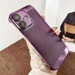 For iPhone 16 Plus Electroplated PC Frameless Cooling Phone Case(Purple)