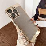 For iPhone 14 Pro Max Electroplated PC Frameless Cooling Phone Case(Gold)