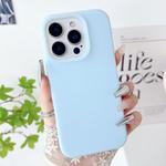 For iPhone 16 Pro PC Hybrid Liquid Silicone Jelly Phone Case(Light Blue)