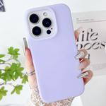 For iPhone 16 Pro PC Hybrid Liquid Silicone Jelly Phone Case(Light Purple)