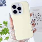 For iPhone 12 Pro Max PC Hybrid Liquid Silicone Jelly Phone Case(Light Yellow)