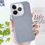 For iPhone 11 Pro PC Hybrid Liquid Silicone Jelly Phone Case(Grey)