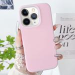 For iPhone 11 Pro PC Hybrid Liquid Silicone Jelly Phone Case(Pink)