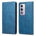 For OPPO A3 Pro 5G Business Solid Color Magnetic RFID Leather Phone Case(Blue)