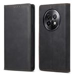 For Realme 13+ Business Solid Color Magnetic RFID Leather Phone Case(Black)