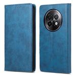 For Realme 13+ Business Solid Color Magnetic RFID Leather Phone Case(Blue)