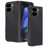 For Google Pixel 10 Pro Fold Ultra-thin Plain Skin Leather Phone Case(Black)