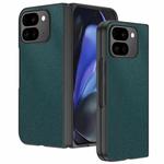 For Google Pixel 10 Pro Fold Ultra-thin Plain Skin Leather Phone Case(Green)