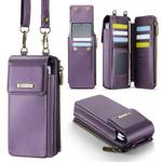 For Samsung Z Fold Series CaseMe Me50 Mini Lanyard Universal Bag(Purple)