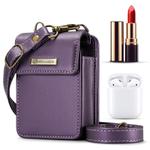 CaseMe Me50 Mini Universal Bag for Apple and Samsung Headphones + Lipstick(Purple)