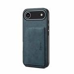 For iPhone 17 Air Denior D08 PU Single Card Slot Holder Phone Case(Blue)
