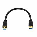 USB 3.0 Male To USB 3.0 Male Double End USB Cable, Length:0.3m(Black)