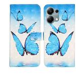 For Redmi Note 13 Pro 4G Oil Embossed 3D Drawing Leather Phone Case(3 Butterflies)