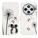 For Redmi 14C 4G Oil Embossed 3D Drawing Leather Phone Case(Couple Dandelion)