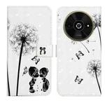 For Xiaomi Poco C61 Oil Embossed 3D Drawing Leather Phone Case(Couple Dandelion)