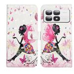 For Xiaomi 14T Pro Oil Embossed 3D Drawing Leather Phone Case(Flower Fairy)