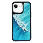For iPhone 7 / 8 / SE 2020 2022 Exclusive Design Style PC Full Coverage Pattern Phone Case(Sea Wave)