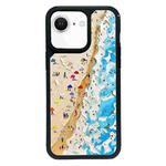 For iPhone 7 / 8 / SE 2020 2022 Exclusive Design Style PC Full Coverage Pattern Phone Case(Sandy Beach)