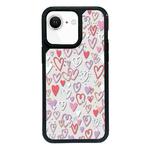 For iPhone 7 / 8 / SE 2020 2022 Exclusive Design Style PC Full Coverage Pattern Phone Case(Colorful Heart)