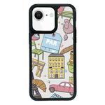 For iPhone 7 / 8 / SE 2020 2022 Exclusive Design Style PC Full Coverage Pattern Phone Case(City Sticker A)