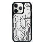 For iPhone 15 Pro Exclusive Design Style PC Full Coverage Pattern Phone Case(US Geometric A)