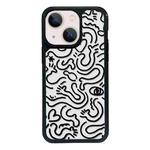 For iPhone 15 Plus Exclusive Design Style PC Full Coverage Pattern Phone Case(US Geometric B)