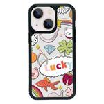 For iPhone 15 Plus Exclusive Design Style PC Full Coverage Pattern Phone Case(Luck Text)