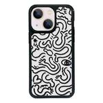 For iPhone 15 Exclusive Design Style PC Full Coverage Pattern Phone Case(US Geometric B)