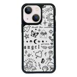 For iPhone 15 Exclusive Design Style PC Full Coverage Pattern Phone Case(Label)