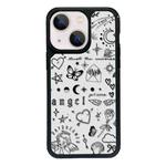 For iPhone 14 Exclusive Design Style PC Full Coverage Pattern Phone Case(Label)