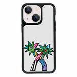 For iPhone 14 Exclusive Design Style PC Full Coverage Pattern Phone Case(Coconut Tree)