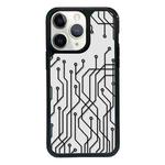 For iPhone 14 Pro Exclusive Design Style PC Full Coverage Pattern Phone Case(US Geometric A)