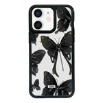 For iPhone 12 Exclusive Design Style PC Full Coverage Pattern Phone Case(Butterfly)