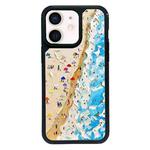 For iPhone 11 Exclusive Design Style PC Full Coverage Pattern Phone Case(Sandy Beach)