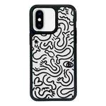 For iPhone X / XS Exclusive Design Style PC Full Coverage Pattern Phone Case(US Geometric B)