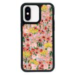 For iPhone X / XS Exclusive Design Style PC Full Coverage Pattern Phone Case(Colorful Rose)