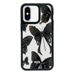 For iPhone X / XS Exclusive Design Style PC Full Coverage Pattern Phone Case(Butterfly)