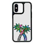 For iPhone X / XS Exclusive Design Style PC Full Coverage Pattern Phone Case(Coconut Tree)