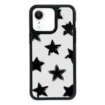 For iPhone XR Exclusive Design Style PC Full Coverage Pattern Phone Case(Star)