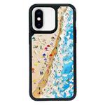 For iPhone XS Max Exclusive Design Style PC Full Coverage Pattern Phone Case(Sandy Beach)