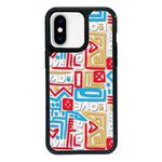 For iPhone XS Max Exclusive Design Style PC Full Coverage Pattern Phone Case(US Geometric D)