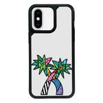 For iPhone XS Max Exclusive Design Style PC Full Coverage Pattern Phone Case(Coconut Tree)