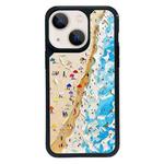 For iPhone 13 mini Exclusive Design Style PC Full Coverage Pattern Phone Case(Sandy Beach)
