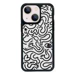 For iPhone 13 mini Exclusive Design Style PC Full Coverage Pattern Phone Case(US Geometric B)
