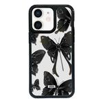 For iPhone 12 mini Exclusive Design Style PC Full Coverage Pattern Phone Case(Butterfly)