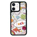 For iPhone 12 mini Exclusive Design Style PC Full Coverage Pattern Phone Case(Luck Text)