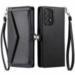 For Samsung Galaxy A23 4G / 5G / F23 5G Wallet Multi-card Slot Leather Phone Case with Lanyard(Black)