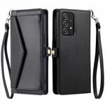 For Samsung Galaxy A52 4G / 5G / A52s 5G Wallet Multi-card Slot Leather Phone Case with Lanyard(Black)